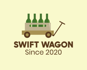 Wine Wagon Bar logo design