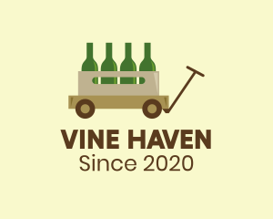 Wine Wagon Bar logo design