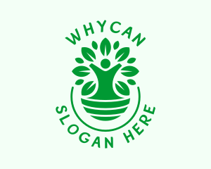 Charity - Gardening Human Tree logo design