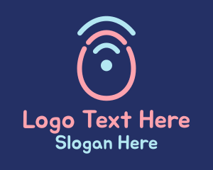 Party - Egg Wifi Signal logo design