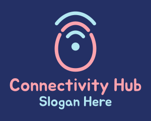 Egg Wifi Signal logo design