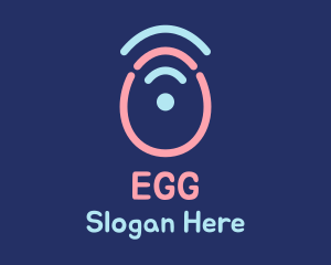 Egg Wifi Signal logo design