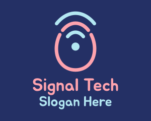 Signal - Egg Wifi Signal logo design
