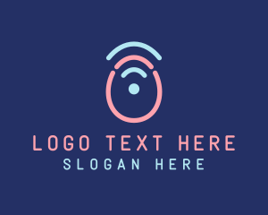 Video Game - Egg Wifi Signal logo design