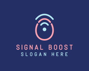 Egg Wifi Signal logo design