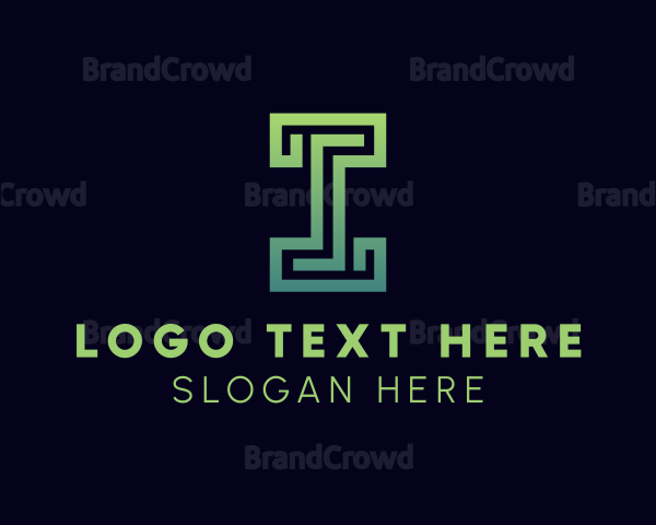 Business Maze Letter I Logo