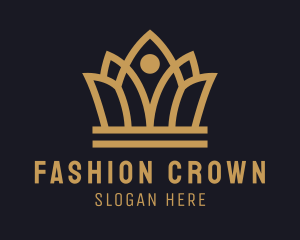 Gold Pageant Coronet logo design