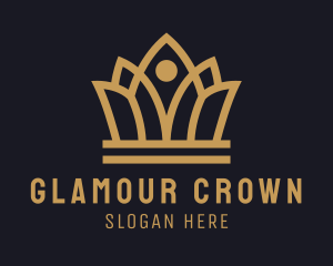 Pageant - Gold Pageant Coronet logo design