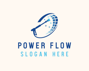 Sparkling Floor Power Wash logo design