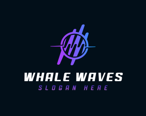 Music Audio Soundwave logo design