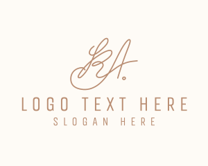 Event Planner - Fashion Letter KA Monogram logo design