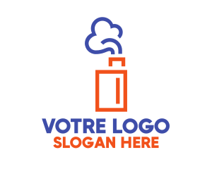 Electronic Cigarette Smoke Logo
