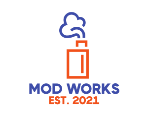 Mod - Electronic Cigarette Smoke logo design