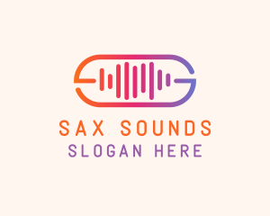 Sound Wave Recording logo design