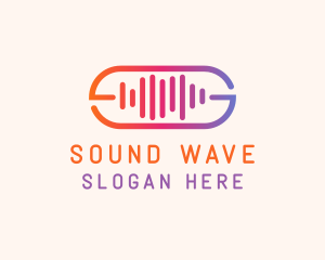 Sound Wave Recording logo design