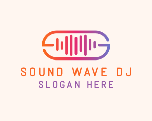 Sound Wave Recording logo design