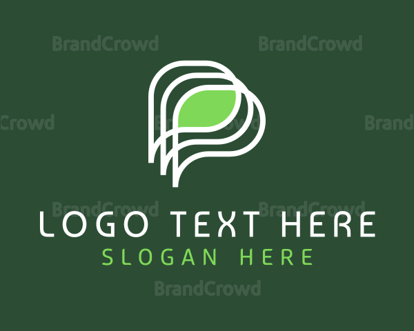 Generic Leaf App Letter P Logo