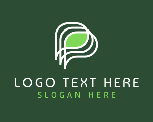 Enterprise - Generic Leaf App Letter P logo design