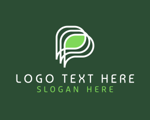 Eco Friendly - Generic Leaf App Letter P logo design