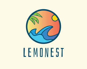 Surf - Tropical Surf Ocean logo design