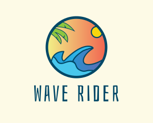 Surf - Tropical Surf Ocean logo design