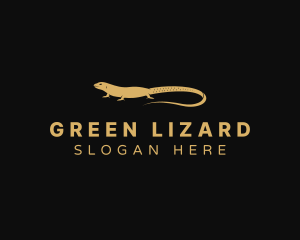 Lizard Reptile Animal logo design