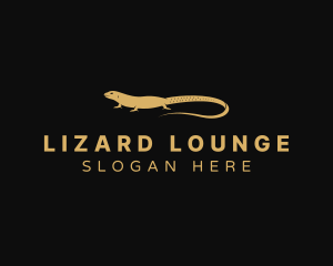 Lizard Reptile Animal logo design