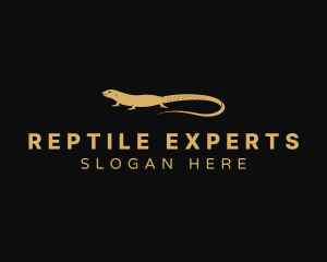 Lizard Reptile Animal logo design