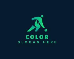 Human - Athlete Basketball Sports logo design