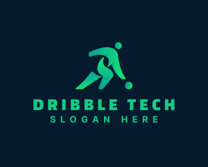 Dribble - Athlete Basketball Sports logo design