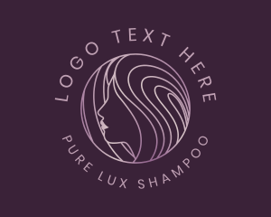 Shampoo - Beautiful Woman Shampoo logo design