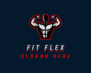 Gym Flex Fitness logo design