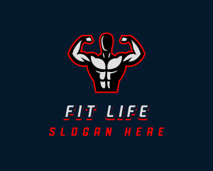 Gym Flex Fitness logo design