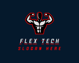 Gym Flex Fitness logo design