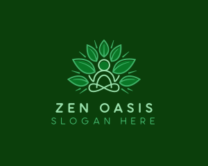 Meditate - Lotus Yoga Wellness logo design