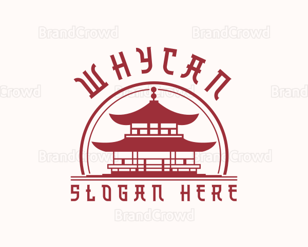 Asian Temple Architecture Logo