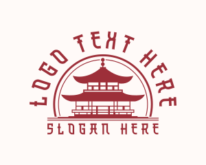 Asian Temple Architecture Logo