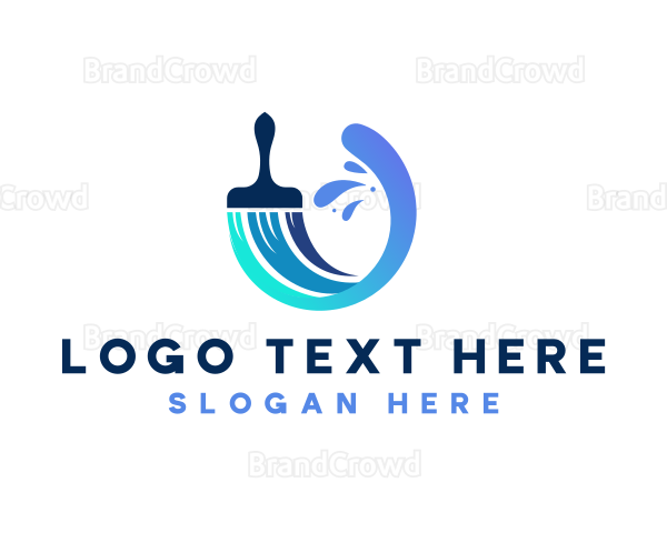 Paint Brush Splash Logo