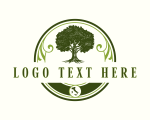 Italy - Italy Nature Oak Tree logo design