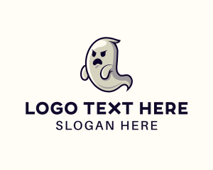Haunted - Phantom Ghost Gaming logo design
