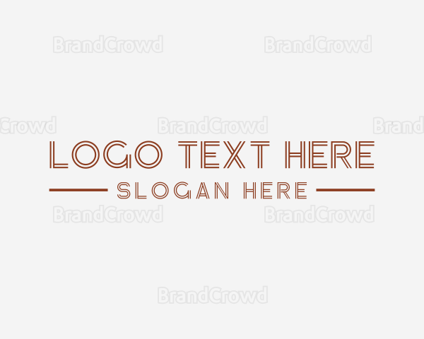 Simple Creative Wordmark Logo