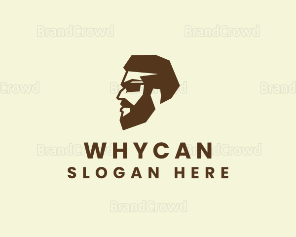 Hipster Beard Man Logo