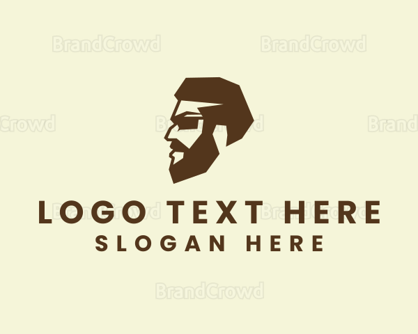 Hipster Beard Man Logo