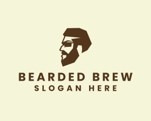  Hipster Beard Man logo design