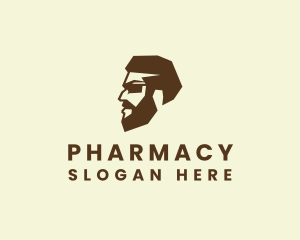 Suave - Hipster Beard Man logo design