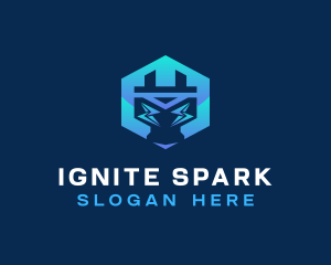 Spark - Electric Spark Plug logo design