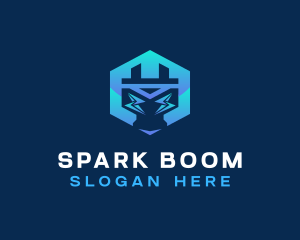 Electric Spark Plug logo design