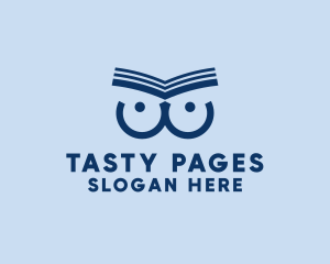 Owl Book Pages  logo design