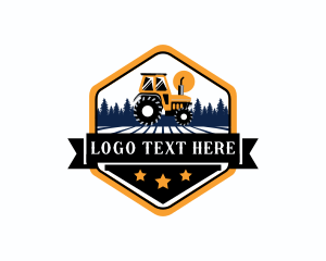 Industrial Farm Tractor Logo