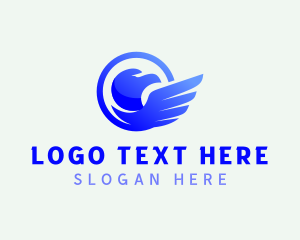 Pilot - Eagle Airline Flight logo design